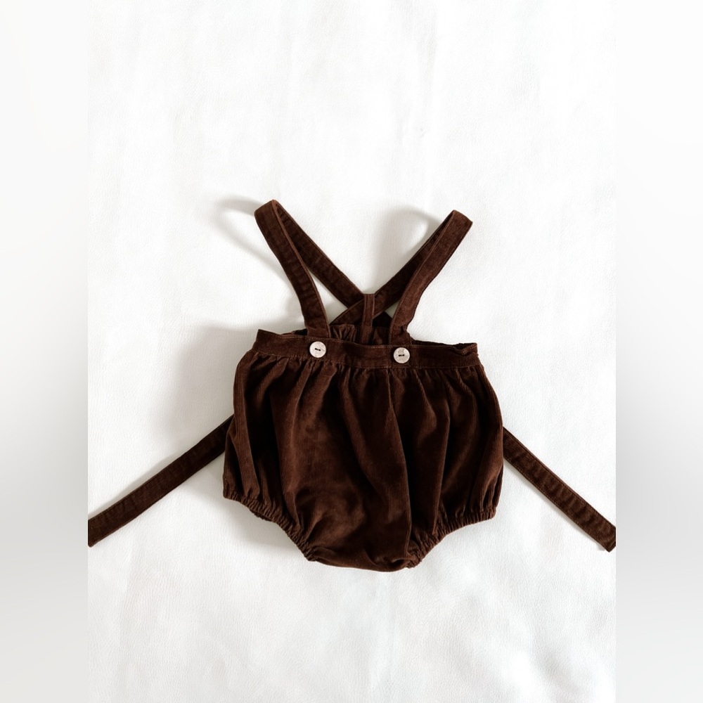 Wild Wawa Maroon/Brown Romper Bloomer 12/18 EUC